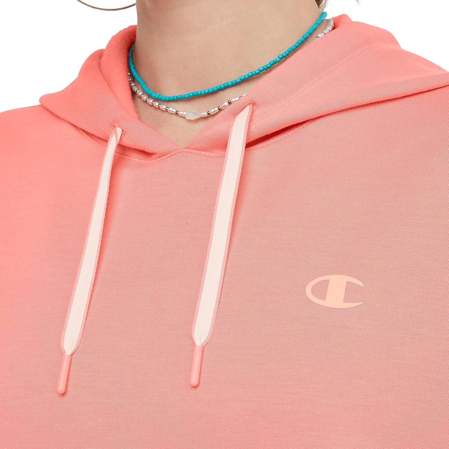 imageChampion Womens Soft Touch Pullover HoodieSugar Peach C Logo