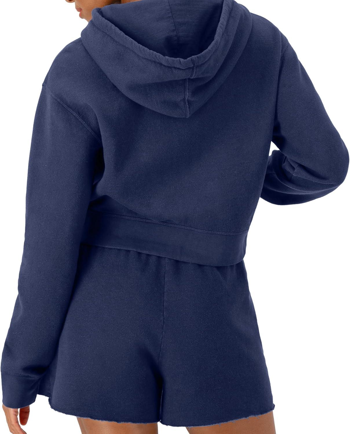 imageChampion Womens Sweatshirt Vintage Wash Hoodie ZipUp Hoodie with Vintage Wash For WomenBlown Glass Blue