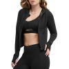 imageChampion WomenS Jacket Soft Touch Moisture Wicking ZipUp Athletic Jacket For WomenBlack