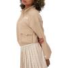 imageChampion Womens Jacket Campus Pique 14 Zip Pullover Jacket with Pockets For WomenChampagne Frost