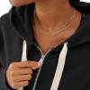 imageChampion Womens Sweatshirt Vintage Wash Hoodie ZipUp Hoodie with Vintage Wash For WomenBlack