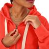 imageChampion Womens Sweatshirt Vintage Wash Hoodie ZipUp Hoodie with Vintage Wash For WomenSolar Crimson