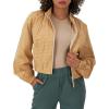 imageChampion Womens Jacket Campus Lightweight ZipUp Jacket with Mockneck For WomenC Interlock Tantalizing Tan