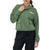imageChampion Womens Jacket Campus Pique 14 Zip Pullover Jacket with Pockets For WomenNurture Green