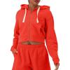 imageChampion Womens Sweatshirt Vintage Wash Hoodie ZipUp Hoodie with Vintage Wash For WomenSolar Crimson
