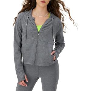 imageChampion WomenS Jacket Soft Touch Moisture Wicking ZipUp Athletic Jacket For WomenEbony Heather