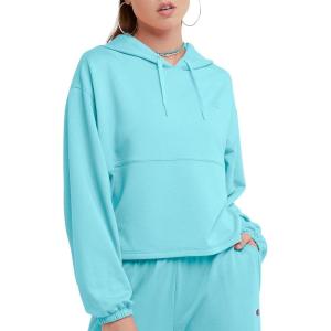 imageChampion Womens Soft Touch Pullover HoodieLight Sky Blue C Logo