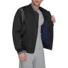 imageChampion Mens Lightweight Varsity Bomber JacketBlack