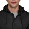 imageChampion Mens Lightweight Varsity Jacket with Jersey HoodBlack