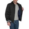 imageChampion Mens Lightweight Varsity Jacket with Jersey HoodBlack