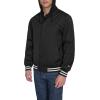 imageChampion Mens Lightweight Varsity Jacket with Jersey HoodBlack