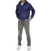 imageChampion Mens Lightweight Varsity Jacket with Jersey HoodPeacoat