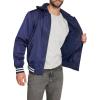 imageChampion Mens Lightweight Varsity Jacket with Jersey HoodPeacoat