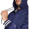 imageChampion Mens Lightweight Varsity Jacket with Jersey HoodPeacoat