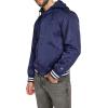 imageChampion Mens Lightweight Varsity Jacket with Jersey HoodPeacoat