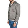 imageChampion Mens Lightweight Varsity Jacket with Jersey HoodPewter