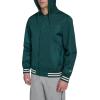 imageChampion Mens Lightweight Varsity Jacket with Jersey HoodRain Forest