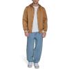 imageChampion Mens Lightweight Varsity Jacket with Jersey HoodTobacco
