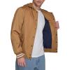imageChampion Mens Lightweight Varsity Jacket with Jersey HoodTobacco