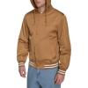 imageChampion Mens Lightweight Varsity Jacket with Jersey HoodTobacco