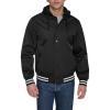 imageChampion Mens Lightweight Varsity Jacket with Jersey HoodBlack
