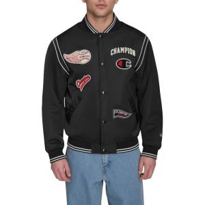 imageChampion Mens Patch Varsity Bomber JacketBlack