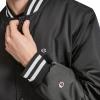 imageChampion Mens Logo StripedTrim Varsity JacketBlack