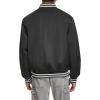 imageChampion Mens Logo StripedTrim Varsity JacketBlack