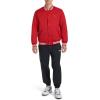 imageChampion Mens Logo StripedTrim Varsity JacketChili Pepper