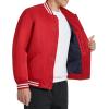 imageChampion Mens Logo StripedTrim Varsity JacketChili Pepper