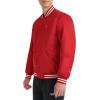 imageChampion Mens Logo StripedTrim Varsity JacketChili Pepper