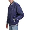 imageChampion Mens Logo StripedTrim Varsity JacketPeacoat