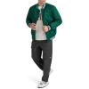 imageChampion Mens Logo StripedTrim Varsity JacketRain Forest