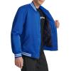 imageChampion Mens Logo StripedTrim Varsity JacketSurf the Web