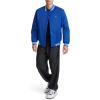 imageChampion Mens Logo StripedTrim Varsity JacketSurf the Web