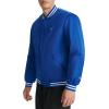 imageChampion Mens Logo StripedTrim Varsity JacketSurf the Web