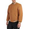 imageChampion Mens Logo StripedTrim Varsity JacketTobacco