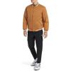 imageChampion Mens Logo StripedTrim Varsity JacketTobacco