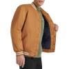 imageChampion Mens Logo StripedTrim Varsity JacketTobacco