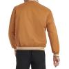 imageChampion Mens Logo StripedTrim Varsity JacketTobacco