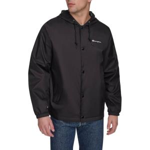 imageChampion Mens Hooded Coaches Rain JacketBlack