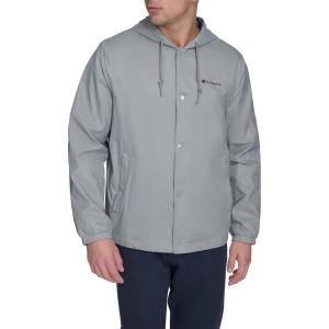 imageChampion Mens Hooded Coaches Rain JacketGrey