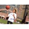 imageChampion Heritage Girls Performance Legging Stretch Pant  Active Athletic PantOxford Heather Champion Script Aop