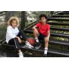 imageChampion Heritage Girls Performance Legging Stretch Pant  Active Athletic PantOxford Heather Champion Script Aop
