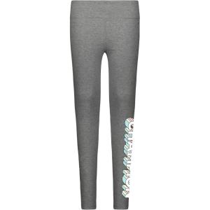 imageChampion Heritage Girls Performance Legging Stretch Pant  Active Athletic PantOxford Heather Drop Shadow Smiley