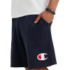 imageChampion Mens Lightweight Lounge Jersey Knit Shorts Weekend Shorts Reg Or Big ampamp TallNavy C Logo