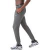 imageChampion Mens Powerblend Fleece Jogger Sweatpants Regular and Big ampamp TallGranite Heather C Patch Logo