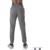 imageChampion Mens Powerblend Fleece Jogger Sweatpants Regular and Big ampamp TallGranite Heather C Patch Logo