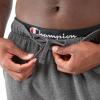 imageChampion Mens Powerblend Fleece Jogger Sweatpants Regular and Big ampamp TallGranite Heather C Patch Logo