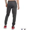 imageChampion Mens Powerblend Fleece Jogger Sweatpants Regular and Big ampamp TallGranite Heather Script